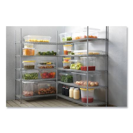 Rubbermaid Commercial Food/Tote Boxes, 21 1/2gal, 26w x 18d x 15h, Clear FG330100CLR